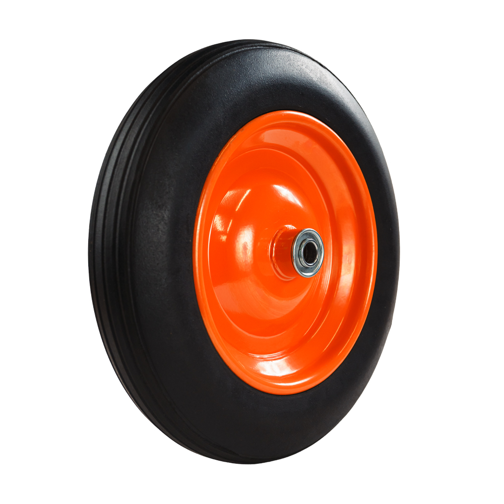 Колесо для тачки Flora безкамерне гумове 14" (3.50-8) 330 x 60 мм вісь Ø16 мм довжина 90 мм