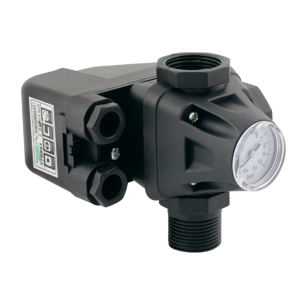 Комплект автоматики Aquatica 1.4-2.8 бар 1"F x 1"F x 1" M