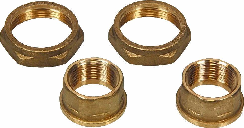 Комплект латунних гайок DAB 1 1/2" x 1" F BRASS UNION KIT Комплект латунних гайок DAB 1 1/2" x 1" F BRASS UNION KIT
