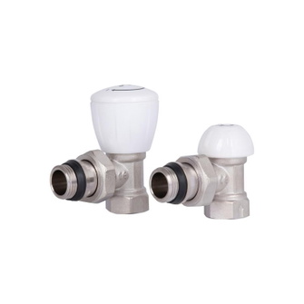 Комплект радіаторних кранів Thermo Alliance Standart 1/2" ВН кутовий (TAS232W15)