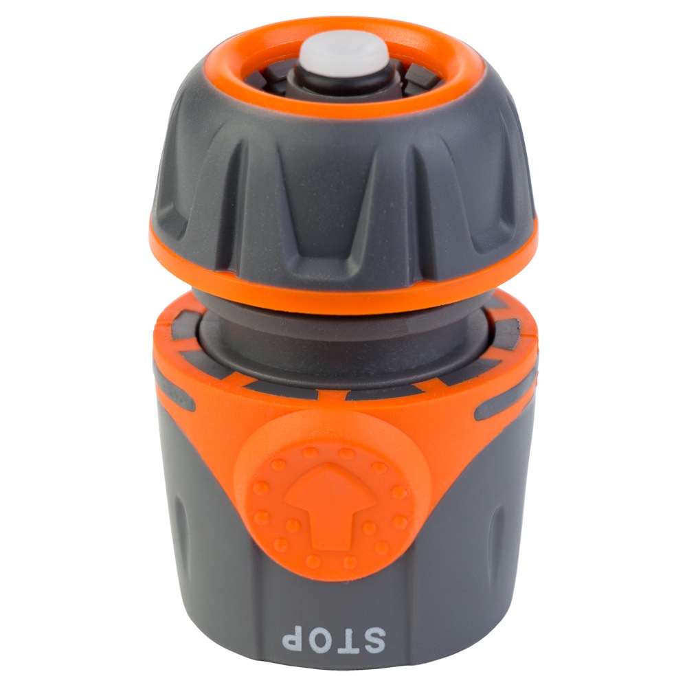 Конектор Flora 1/2" швидкознімний для шланга 1/2" аквастоп (ABS + TPR) Конектор Flora 1/2" швидкознімний для шланга 1/2" аквастоп (ABS + TPR)