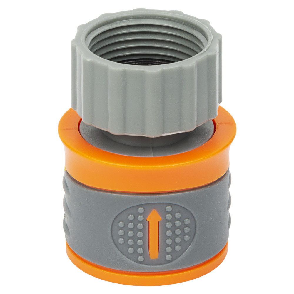 Конектор Flora 1/2" швидкознімний на кран в/р 3/4" аквастоп (ABS + TPR) Конектор Flora 1/2" швидкознімний на кран в/р 3/4" аквастоп (ABS + TPR)