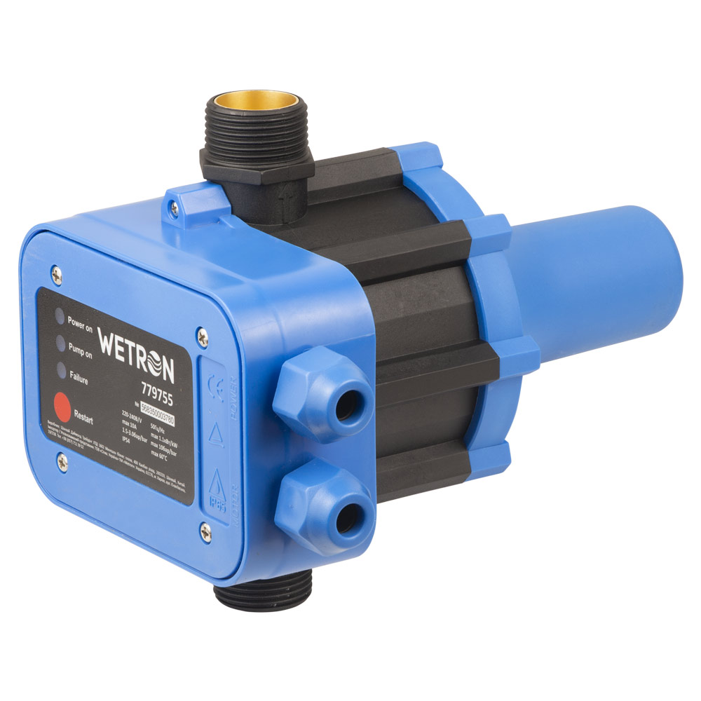 Контролер тиску електронний Wetron 1.1кВт Ø1" + рег тиску вкл 1.5-3.0 бар DSK-8.1