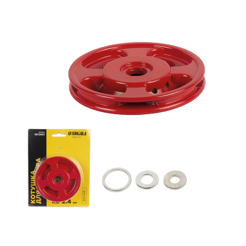 Котушка Sigma для тримера ручна Ø25.4 мм Ø1.6-2.4 мм метал