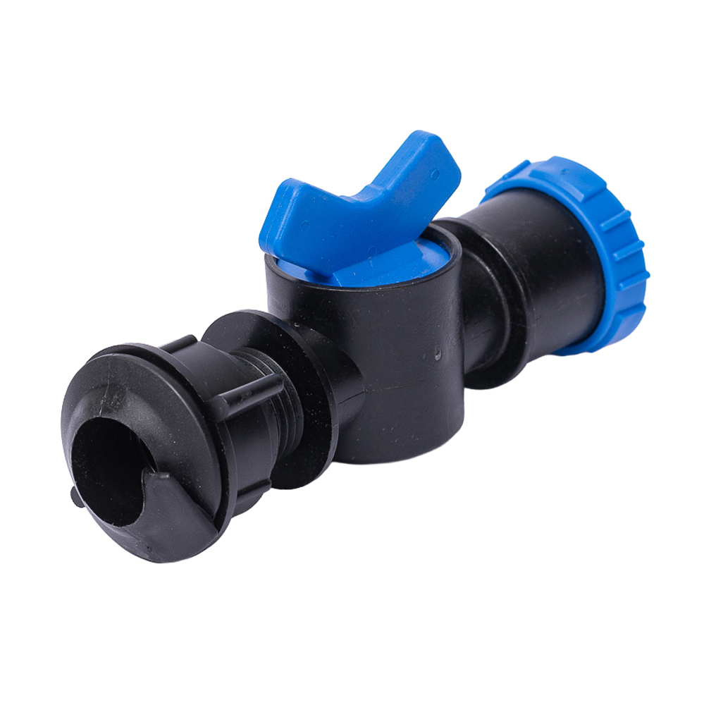 Кран Flora для крапельної стрічки "туман" Ø32 мм Кран Flora для крапельної стрічки "туман" Ø32 мм