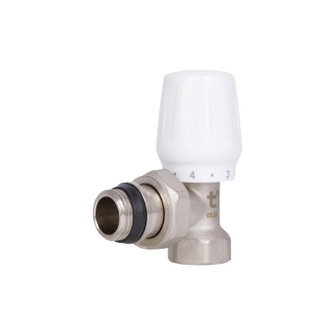 Кран радиаторный Thermo Alliance Base 1/2" ВН с антипротечкой угловой (SD228W15)