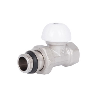 Кран радиаторный Thermo Alliance Standart Powerful 1/2" с антипротечкой прямой (SF231W15)