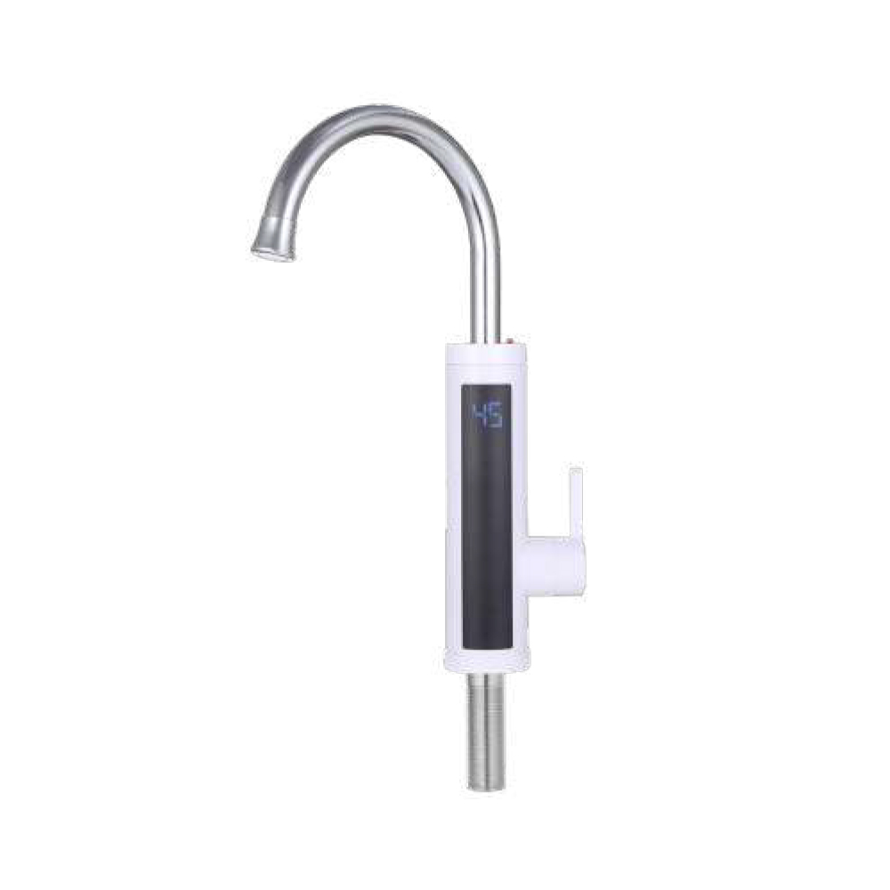 Кран-водонагрівач проточний для кухні Aquatica s89 3.3кВт вилив вухо на гайці з дисплеєм і термостатом (W) Кран-водонагрівач проточний для кухні Aquatica s89 3.3кВт вилив вухо на гайці з дисплеєм і термостатом (W)