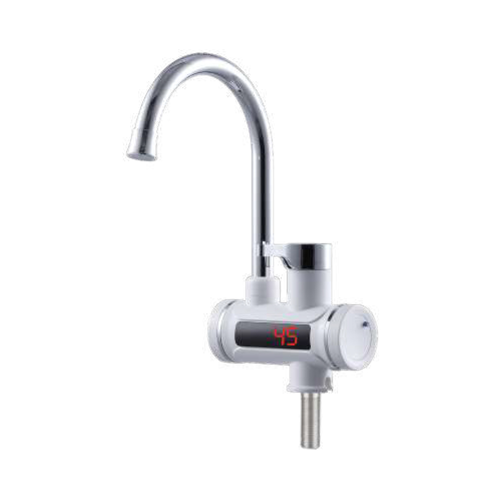 Кран-водонагрівач проточний для кухні Aquatica s92 3.3кВт вилив вухо на гайці з дисплеєм і термостатом Кран-водонагрівач проточний для кухні Aquatica s92 3.3кВт вилив вухо на гайці з дисплеєм і термостатом