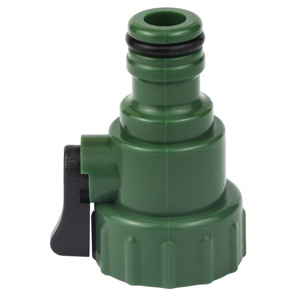 Кран запірний Grad в/р 3/4" з адаптером на конектор 1/2" (ABS) Кран запірний Grad в/р 3/4" з адаптером на конектор 1/2" (ABS)