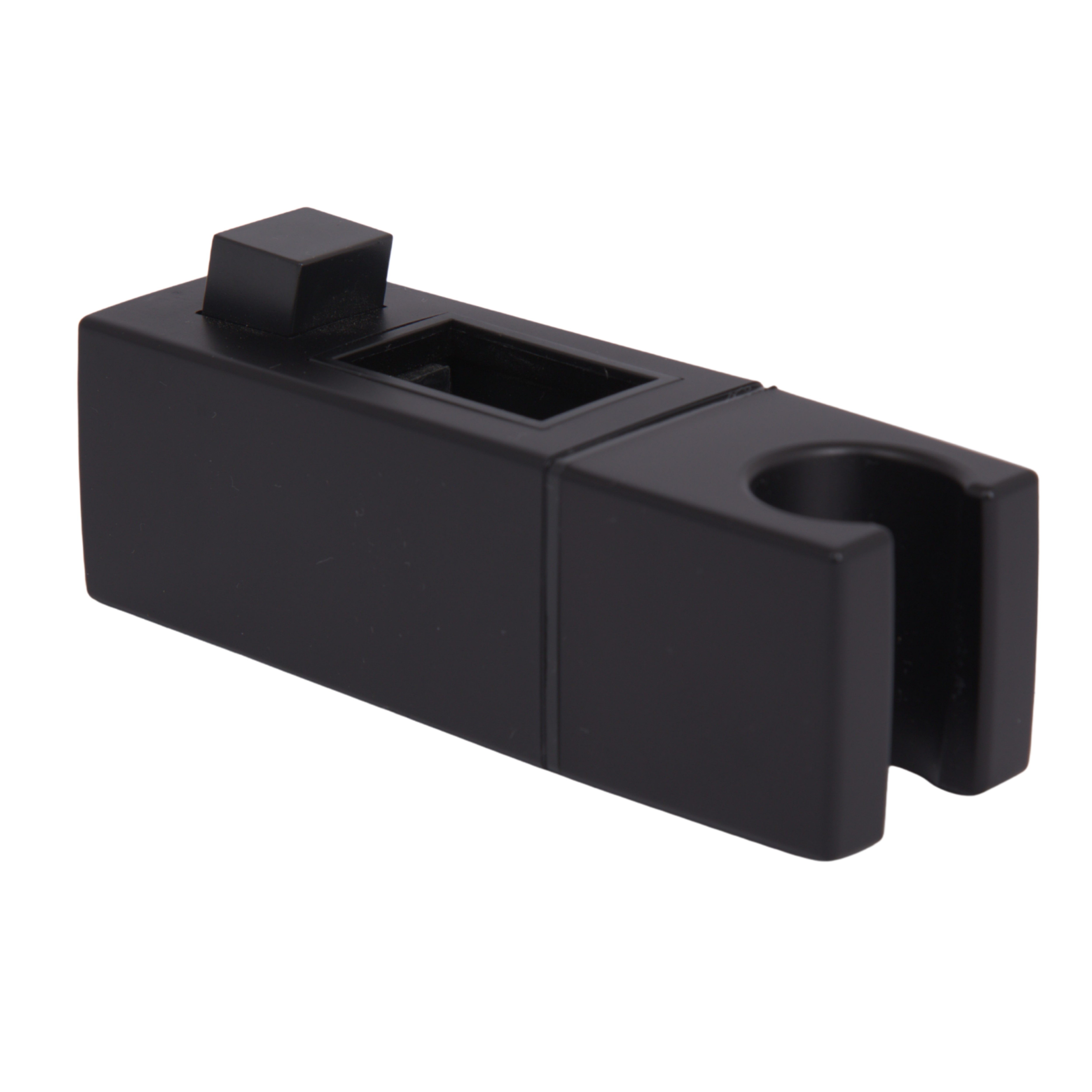 Кронштейн для лійки ручного душу на стійку Lidz Kubis 1030 Black (115 х 35,5 х 35,5) для душових систем (LDKUB115355355B49522)