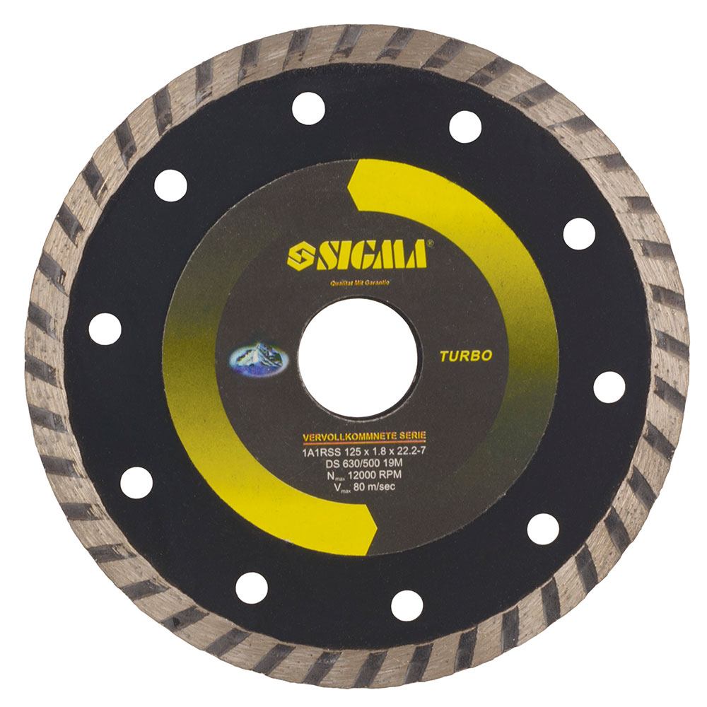 Круг отрезной алмазный Sigma Турбо Ø300 x 32мм HQ