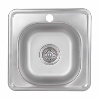 Кухонная мойка Brinex 3838 0,6 мм Satin (BRIN3835SAT06)