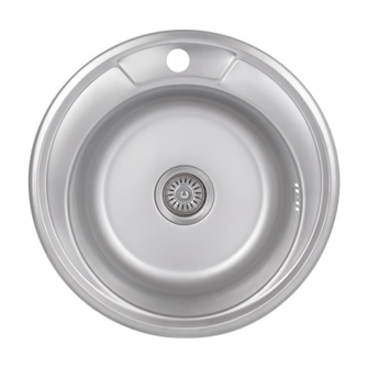 Кухонная мойка Brinex 490-A 0,6 мм Satin (BRIN490SAT06)
