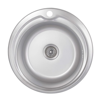 Кухонная мойка Brinex 510-D 0,8 мм Satin (BRIN510SAT08)