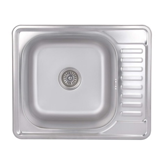 Кухонная мойка Brinex 5848 0,8 мм Satin (BRIN5848SAT08)