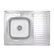 Кухонная мойка Brinex 6080-L 0,6 мм Satin (BRIN6080LSAT06)