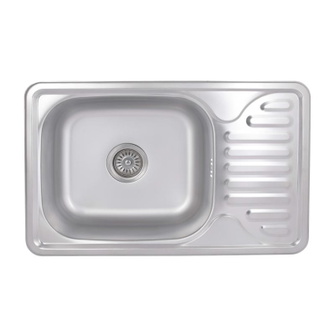 Кухонная мойка Brinex 6642 0,8 мм Satin (BRIN6642SAT08)