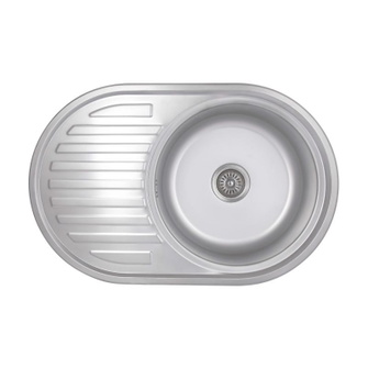 Кухонная мойка Brinex 7750 0,8 мм Satin (BRIN7750SAT08)