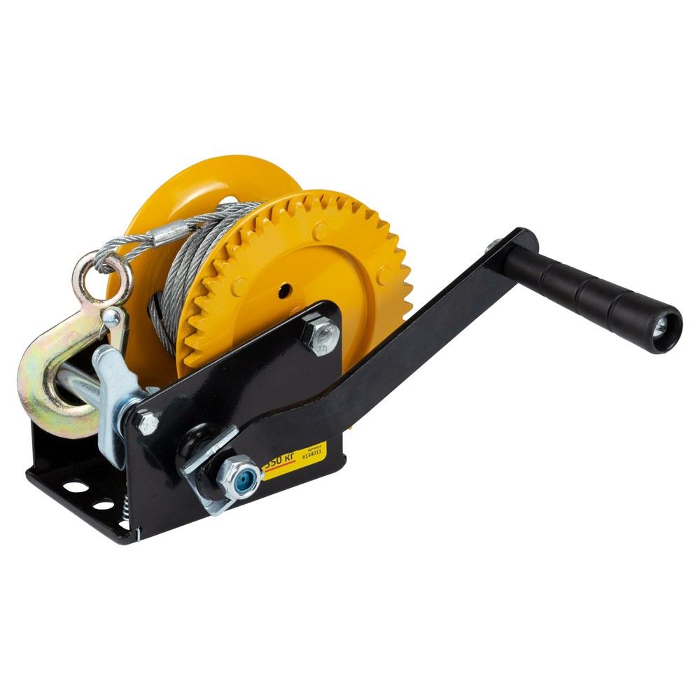 Лебедка ручная Sigma барабанная стальной трос 10 м х 5 мм, 550 кг