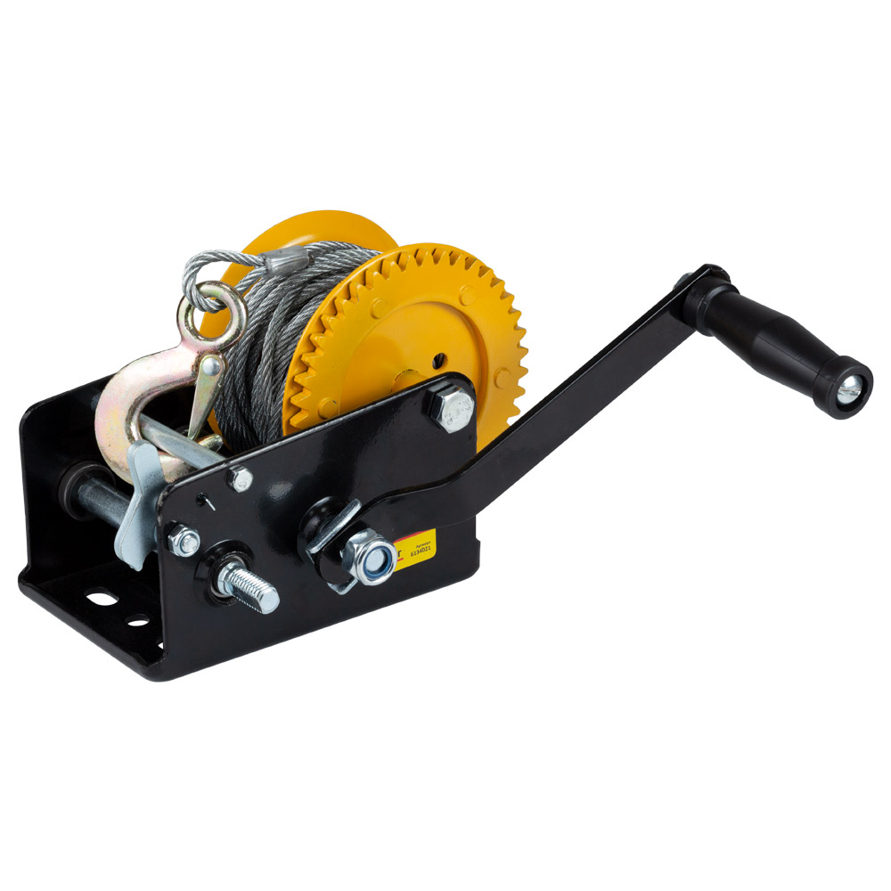 Лебедка ручная Sigma барабанная стальной трос 10 м х 5 мм, 900 кг