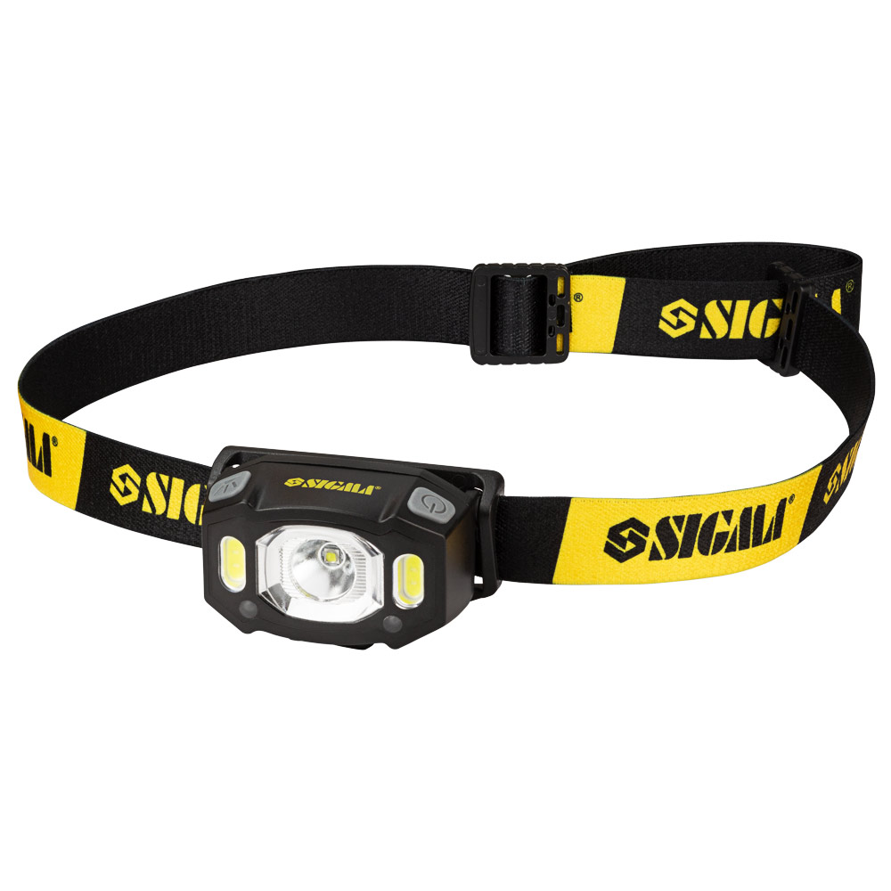 LED ліхтар Sigma налобний акумуляторний 300 Лм 1200 мАгод із сенсором