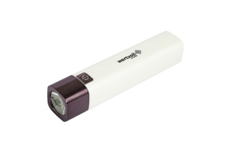 Фонарь Wertvoll 3 режима LED Li-ion 1200 mAh/t 7000 K/80 lum powerbank ABS RX-8001