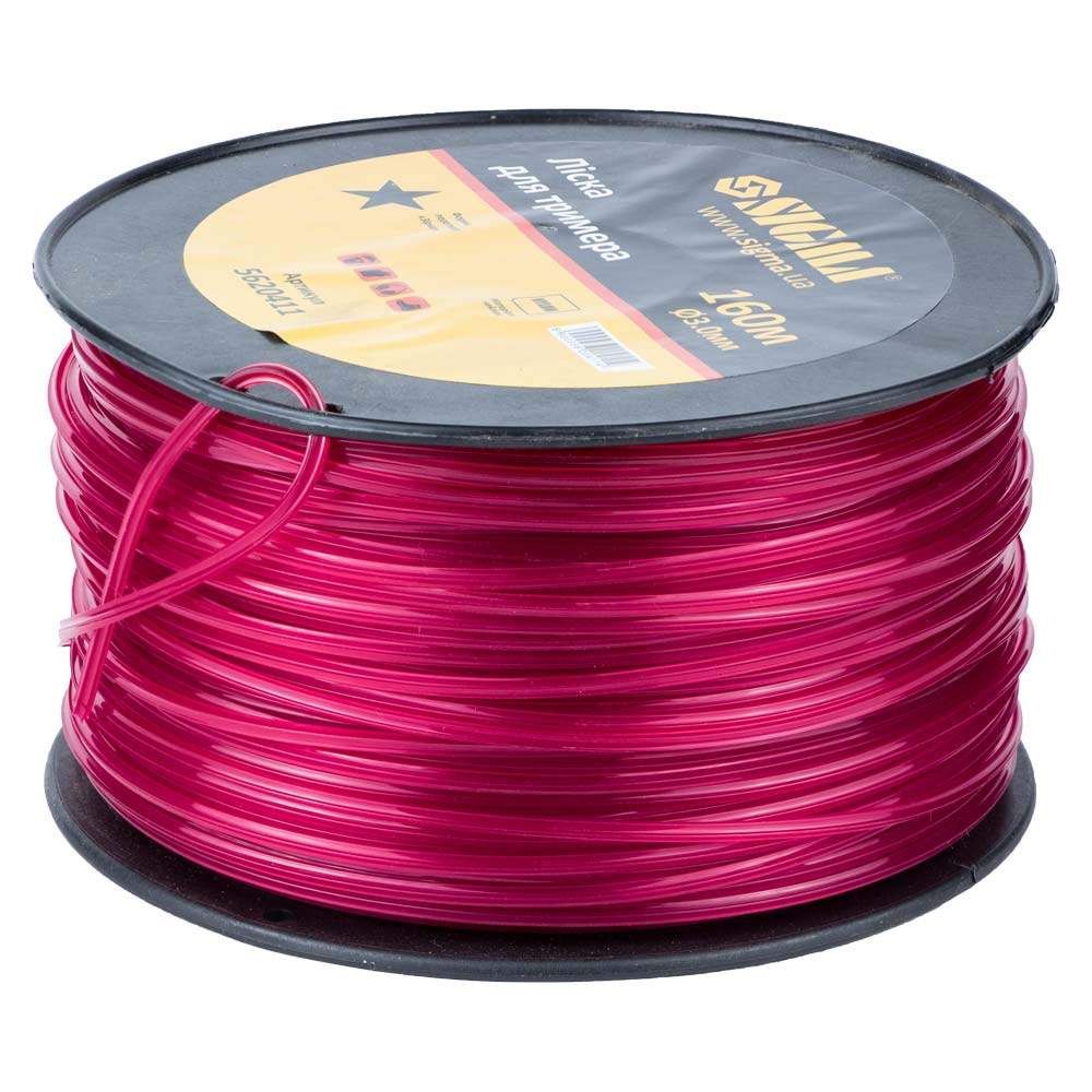 Ліска Sigma для тримера зірка Ø3.0 мм 160 м котушка Ліска Sigma для тримера зірка Ø3.0 мм 160 м котушка