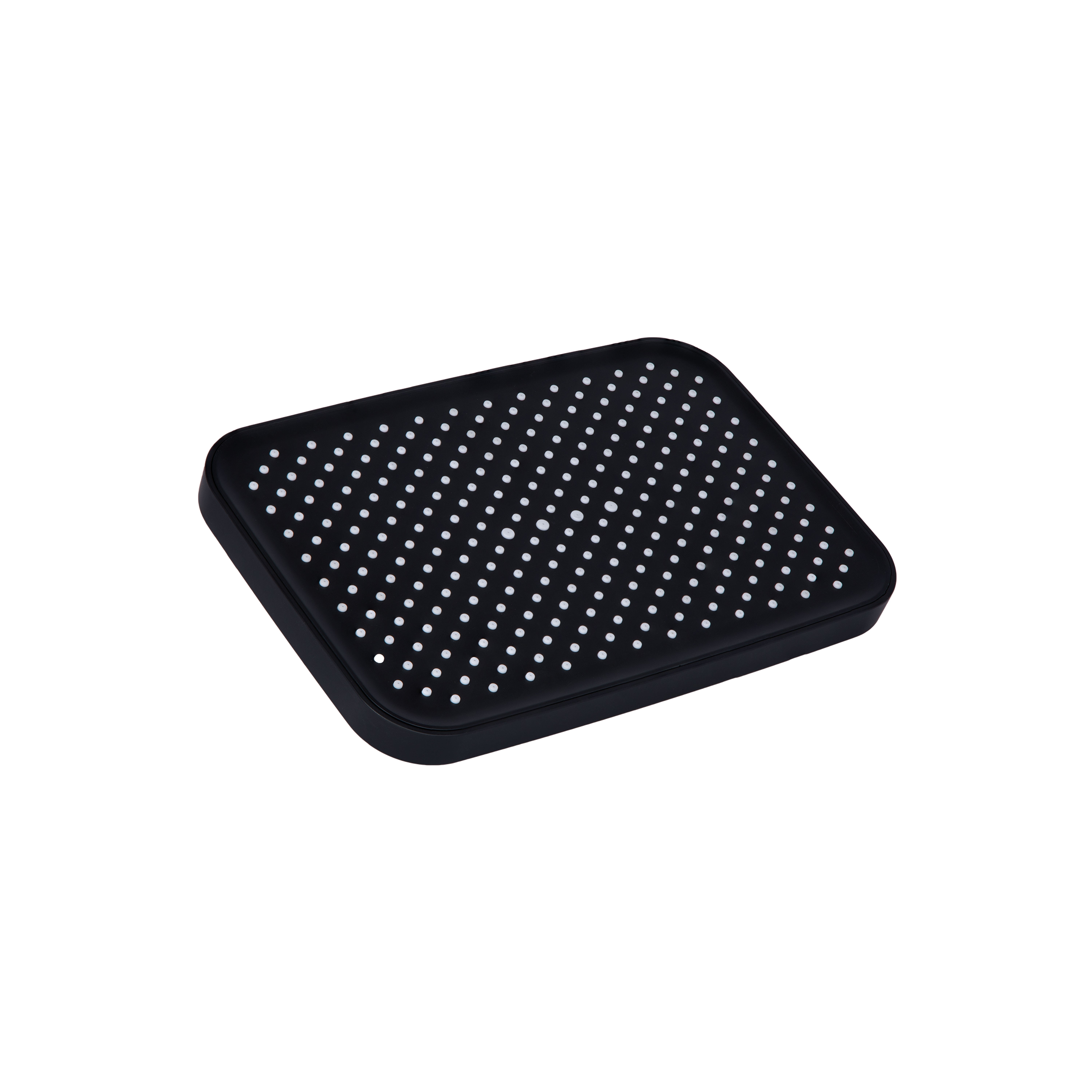 Лійка для верхнього душу Qtap Hlavova 300x200 мм прямокутна Black Matt (QTHLA107BLM45783)