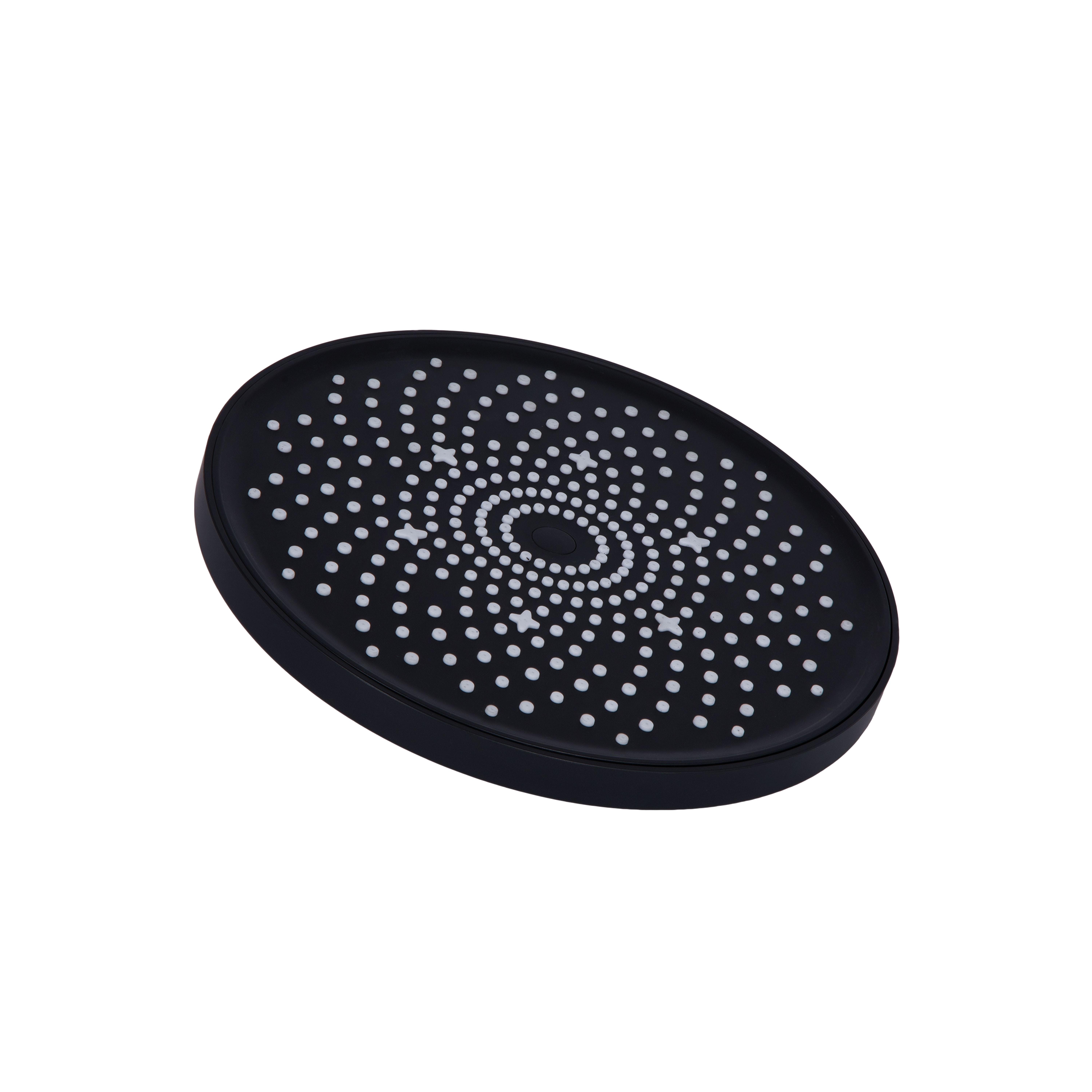 Лійка для верхнього душу Qtap Hlavova D 230 мм округла Black Matt (QTHLA107BLM45788)