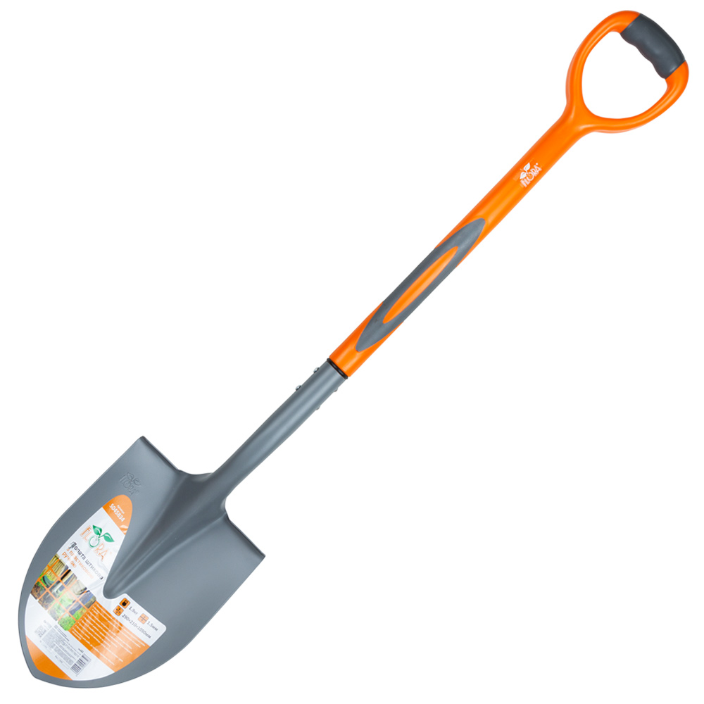 Лопата Flora штикова з пластиковою ручкою 290 х 210 х 1050 мм 1.9 кг Лопата Flora штикова з пластиковою ручкою 290 х 210 х 1050 мм 1.9 кг