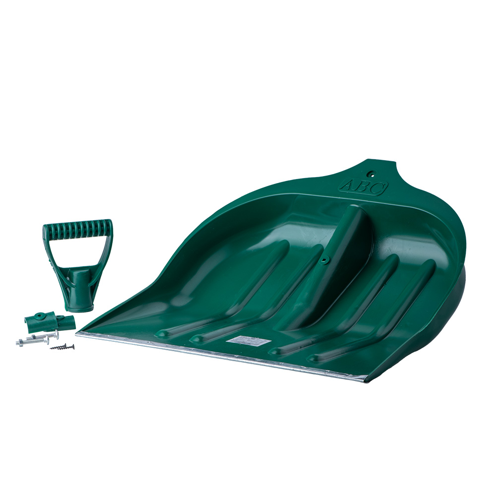 Лопата Grad для снігу/зерна пластикова з оцинкованою планкою Strong 490 х 495 мм (кольорова)