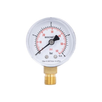 Манометр Thermo Alliance Standart 50 мм 1/4", нижнее подключение (SD1704B)