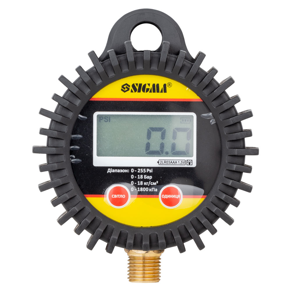 Манометр цифровой Sigma радиальный Ø62 мм, G1/4