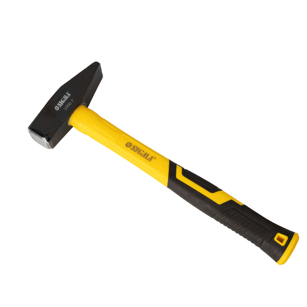 Молоток Sigma 1000 г слюсарний фібергласова рукоятка