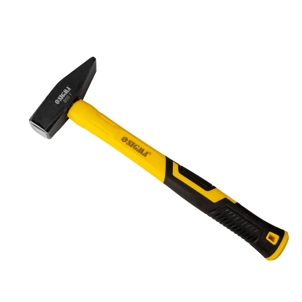 Молоток Sigma 800 г слюсарний фібергласова рукоятка