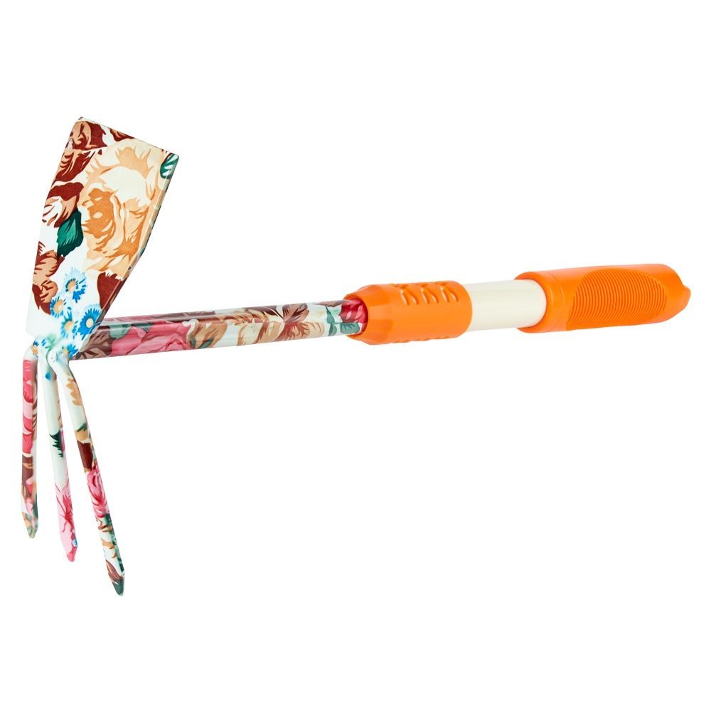 Мотика Flora комбінована плоска + 3-х зуба (TPR) orange Мотика Flora комбінована плоска + 3-х зуба (TPR) orange