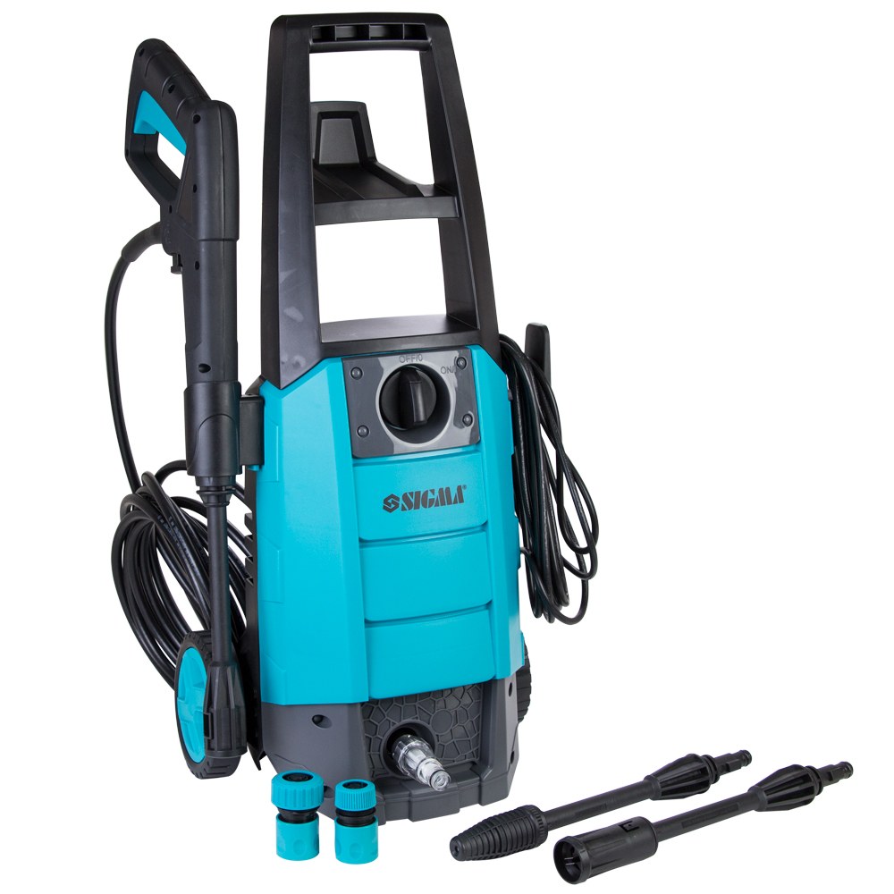 Мойка высокого давления Sigma 1700Вт max 130бар 6.7л/мин + турбонасадка