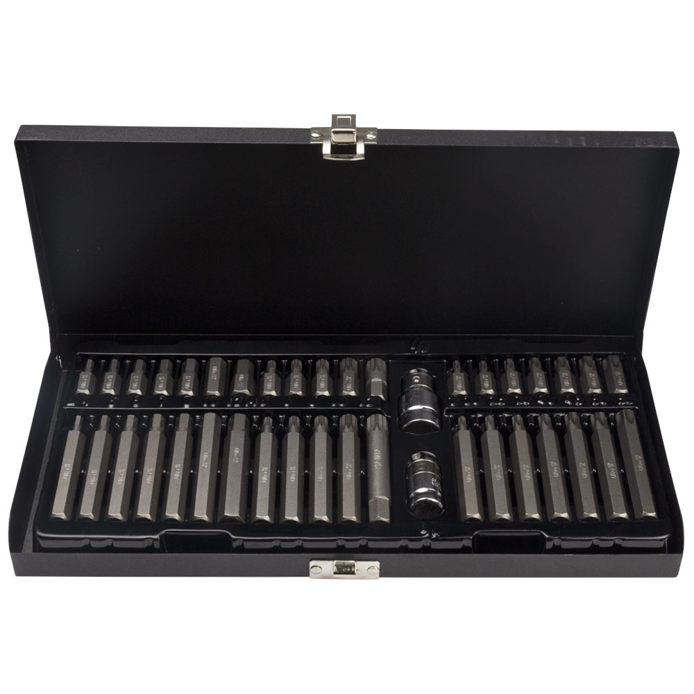 Набір біт Ultra Hex Torx Spline S2 10 мм 40 шт (металевий кейс) Набір біт Ultra Hex Torx Spline S2 10 мм 40 шт (металевий кейс)