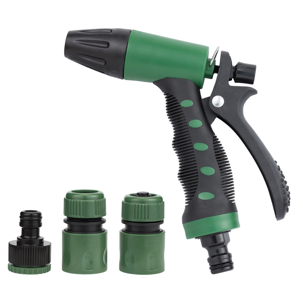 Набір для поливу Grad пістолет-розпилювач 2 режими, 2 конектори 1/2" + адаптер 1/2-3/4" (ABS + TPR)