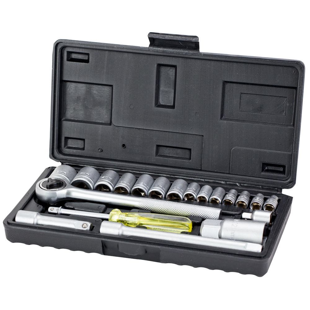 Набір насадок торцевих Grad 1/4", 3/8" в кейсі 20 шт