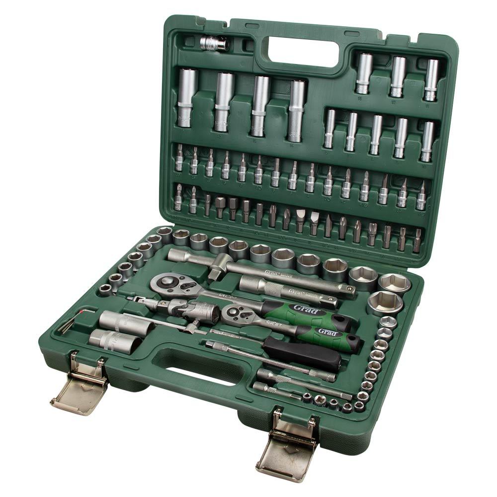Набір насадок торцевих і біти Grad 1/4", 1/2" 94 шт