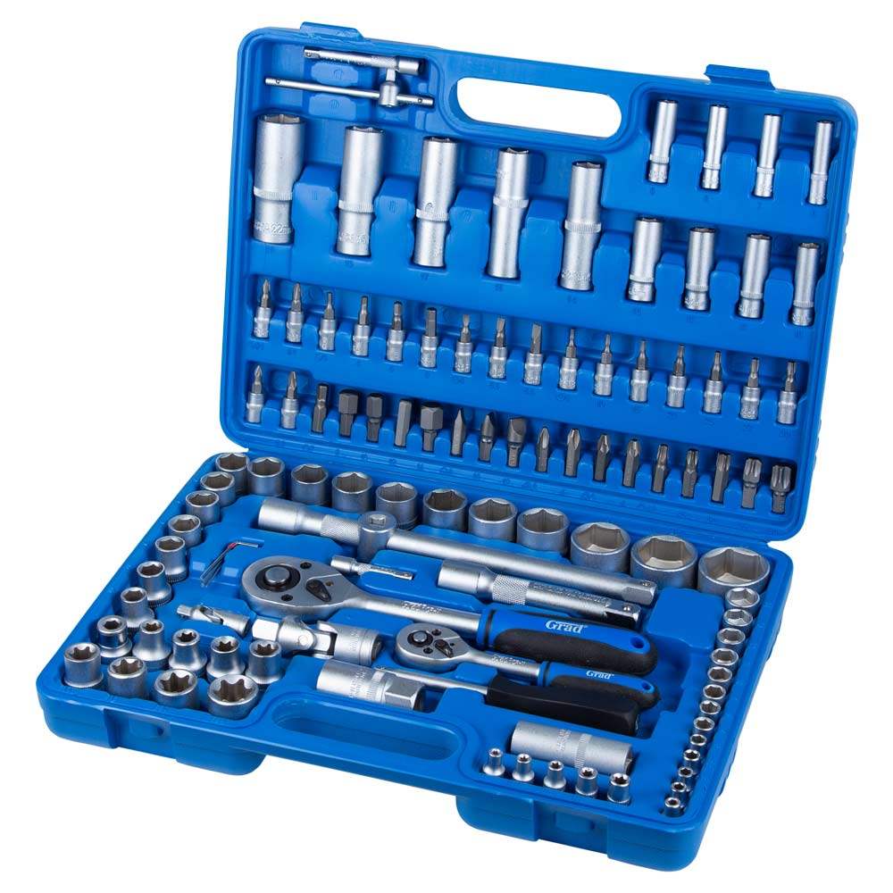 Набір насадок торцевих і біти Grad Start 1/4", 1/2", 108 шт