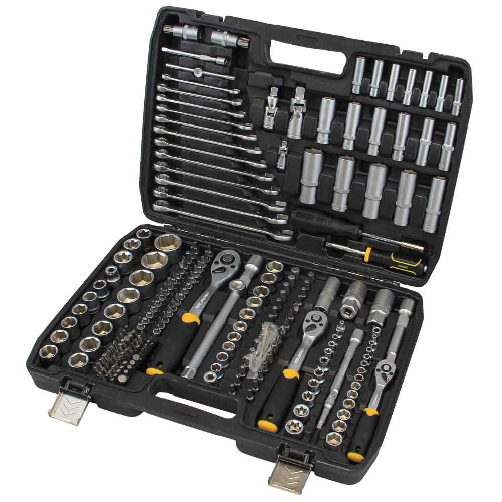 Набор головок торцевых и бит Sigma CrV 1/4", 3/8", 1/2" 216 шт