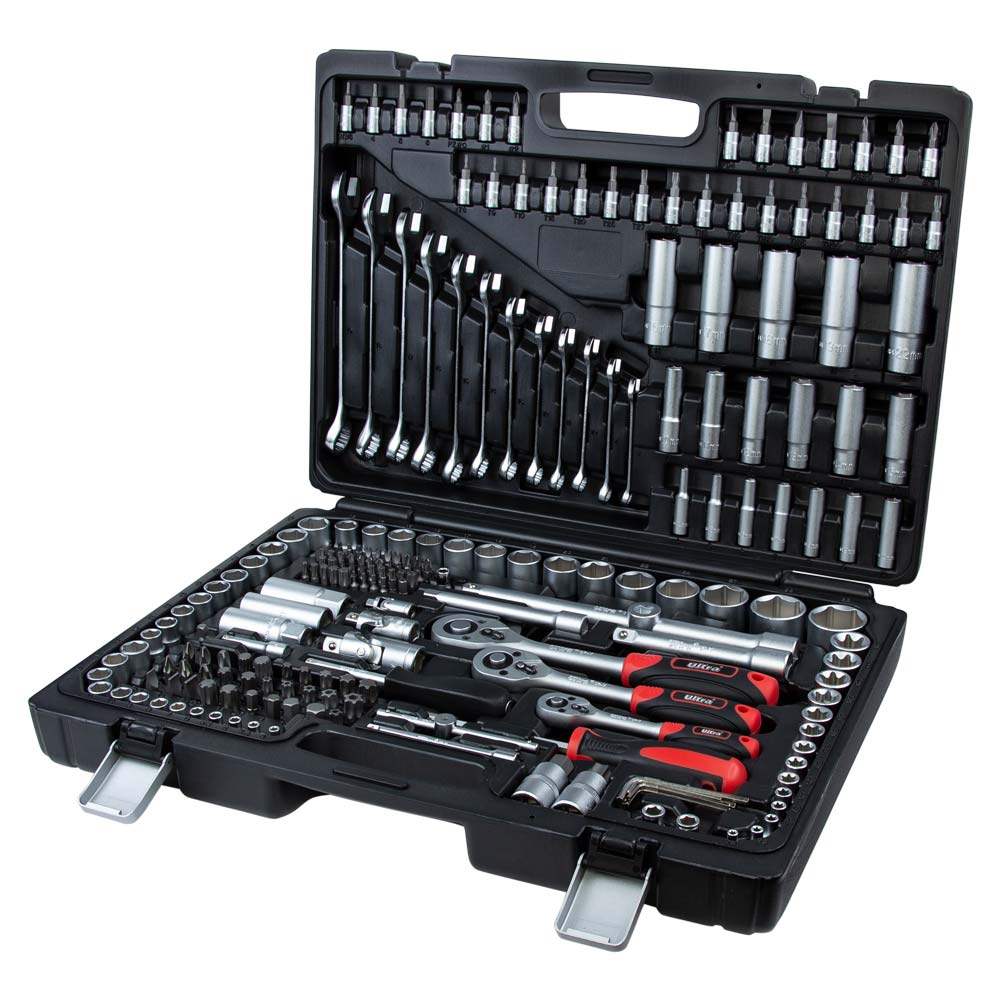 Набір насадок торцевих і біти Ultra CrV Taiwan 1/4" 3/8" 1/2" 216 шт Набір насадок торцевих і біти Ultra CrV Taiwan 1/4" 3/8" 1/2" 216 шт