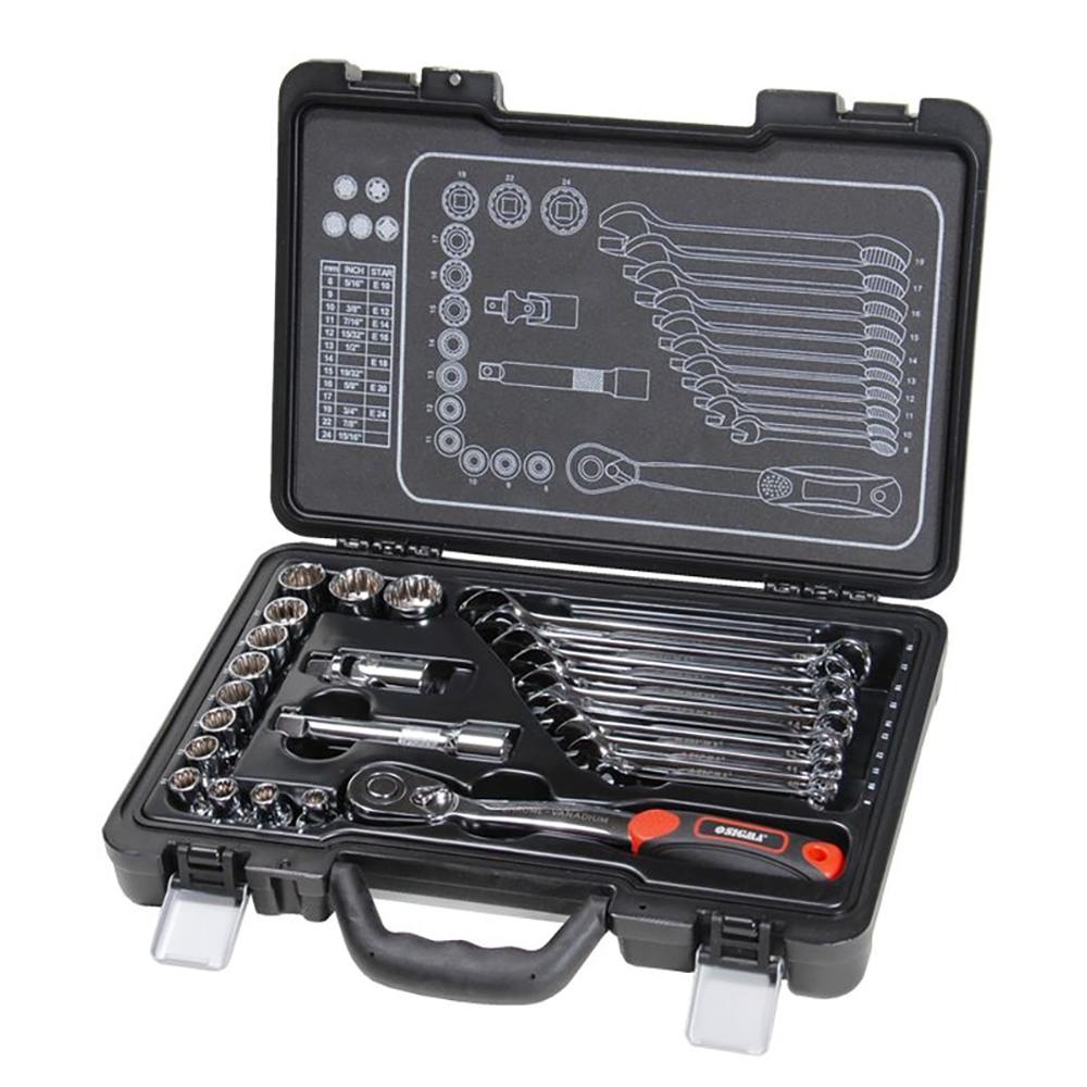 Набір насадок торцевих Ultra CrV Taiwan 1/2" + аксесуари 26 шт Набір насадок торцевих Ultra CrV Taiwan 1/2" + аксесуари 26 шт