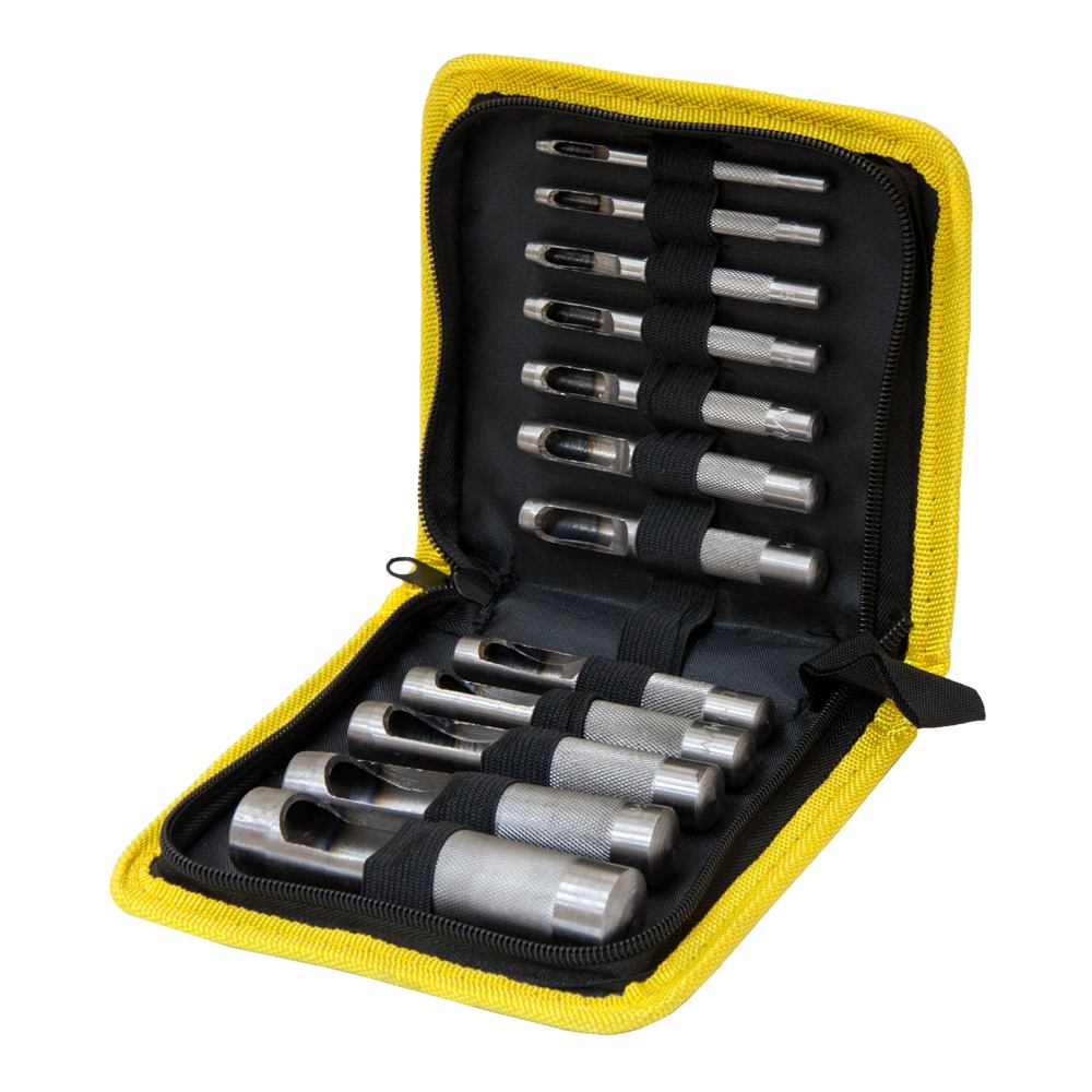 Набір просічок Sigma 12 од 3-10, 12, 14, 16, 19 мм (чохол) Набір просічок Sigma 12 од 3-10, 12, 14, 16, 19 мм (чохол)