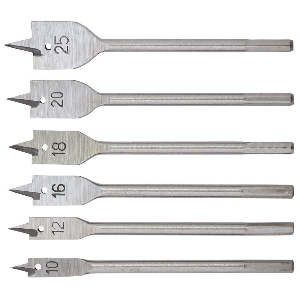 Набір свердел по дереву Grad перових 6 шт Ø10, 12, 16, 18, 20, 25 мм