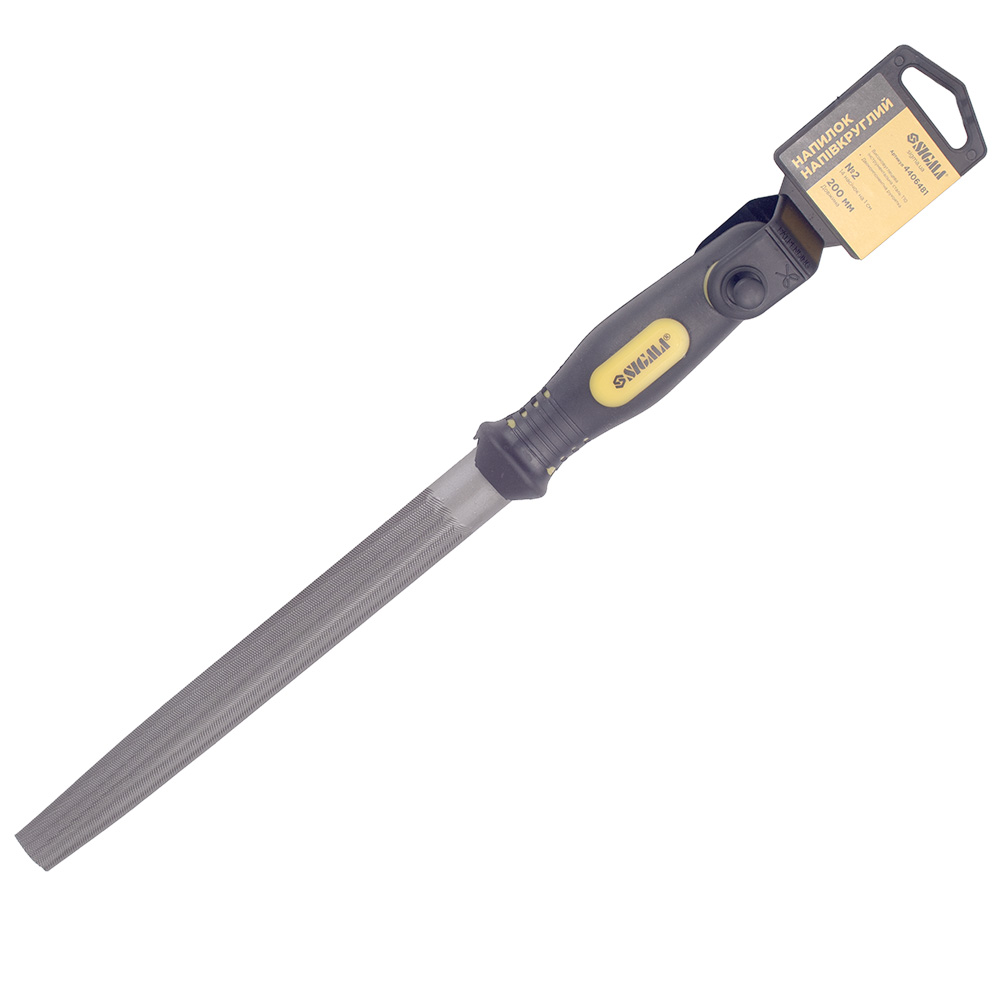 Напильник Sigma полукруглый 200 мм №2 двухкомпонентная рукоятка