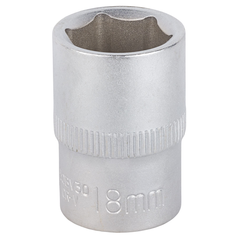 Насадка шестигранна Sigma CrV mid коротка 1/2" 18 мм